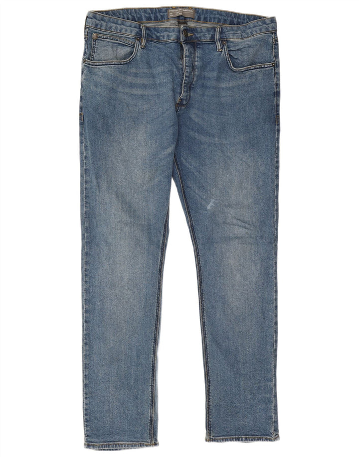 Blugi slim pentru bărbați French Connection W38 L34 Bumbac albastru