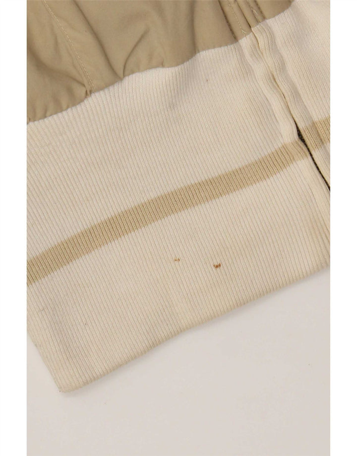 Jachetă bomber pentru femei Woolrich UK 10 mic, bej, bumbac color bloc
