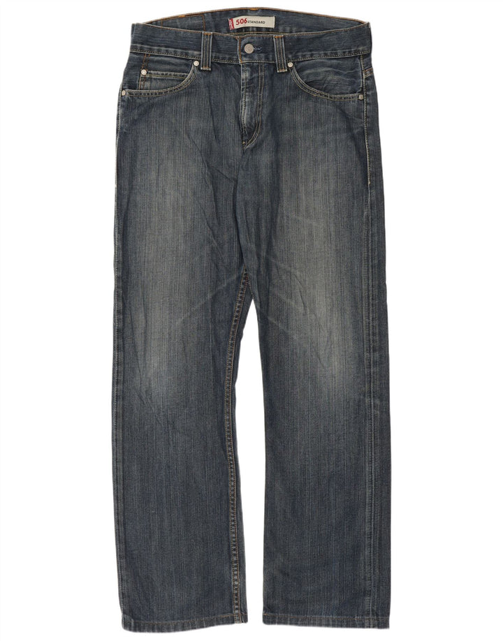 Blugi drepti pentru bărbați Levi's 506 Standard Fit W33 L31 Albastru
