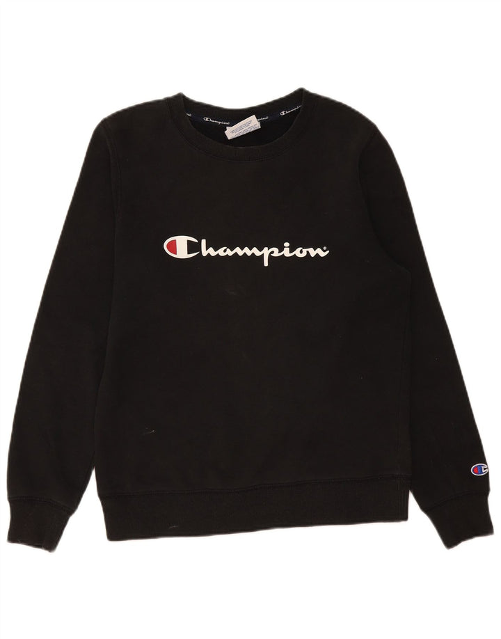 Pulover grafic pentru bărbați Champion Pulover mic, negru, bumbac