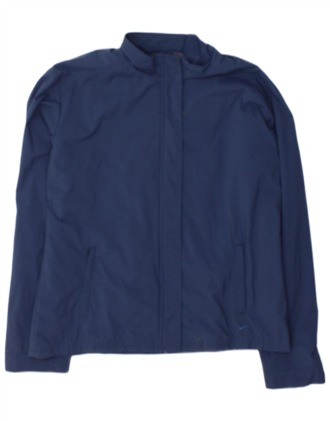 Jachetă de top pentru trening Nike pentru femei Marea Britanie 14/16 Nailon mare, albastru bleumarin