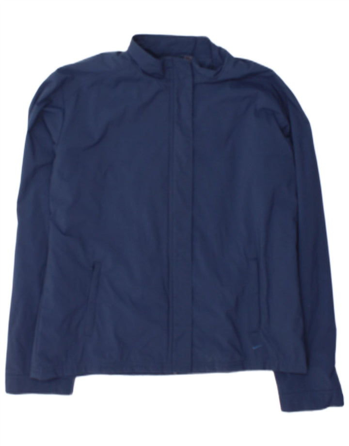 Jachetă de top pentru trening Nike pentru femei Marea Britanie 14/16 Nailon mare, albastru bleumarin