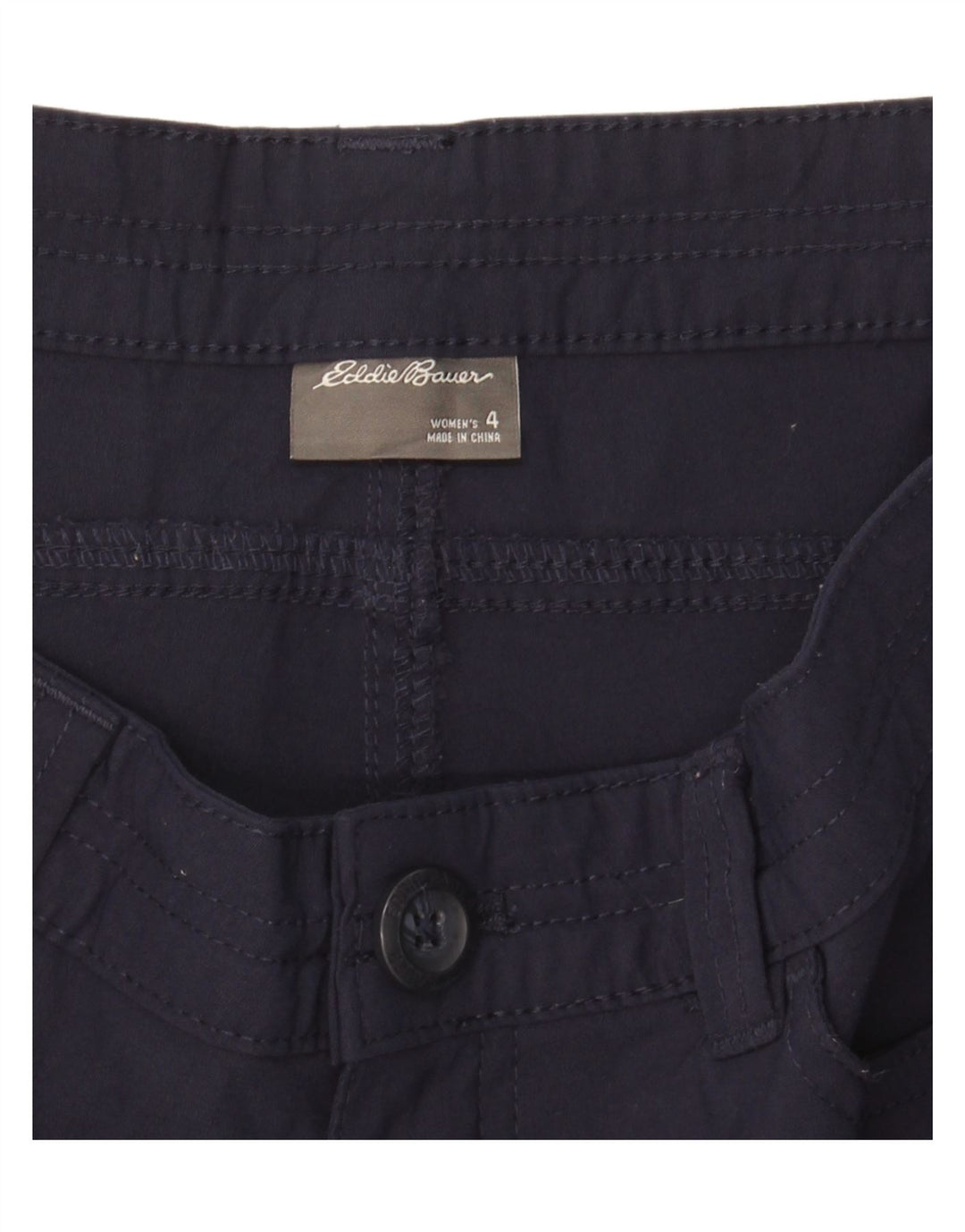 EDDIE BAUER Womens Cargo Shorts US 4 Small W28  Navy Blue Nylon Vintage Eddie Bauer and Second-Hand Eddie Bauer from Messina Hembry 
