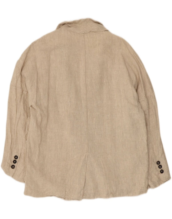 Jachetă Blazer oversized pentru femei Zara UK 10 Mic Bej In