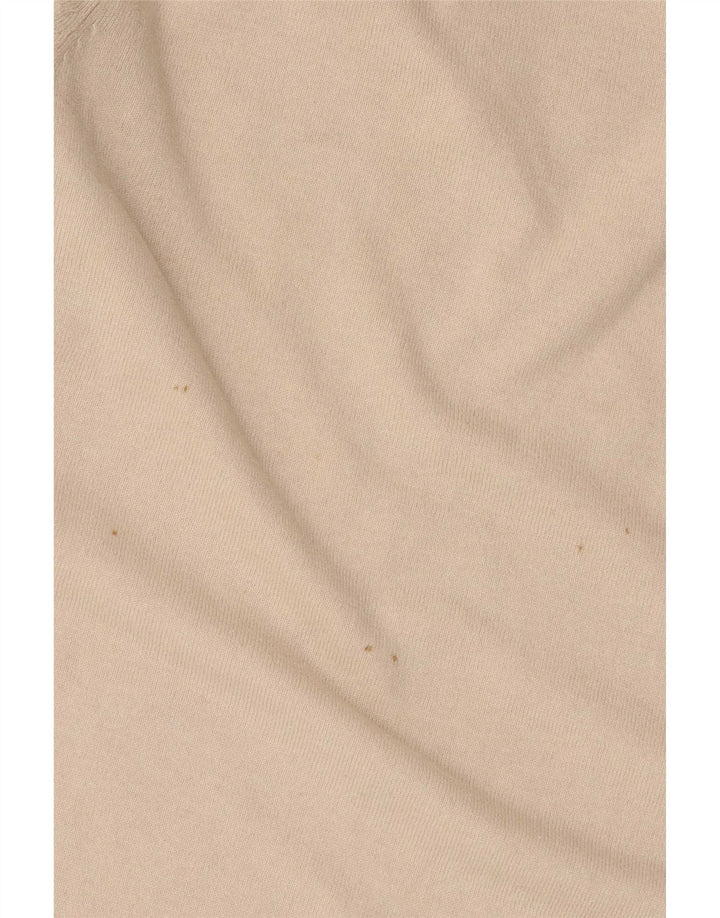 Massimo Dutti Pulover cu pulover pentru femei, cu ajustare obișnuită, UK 12 Medium Beige Silk