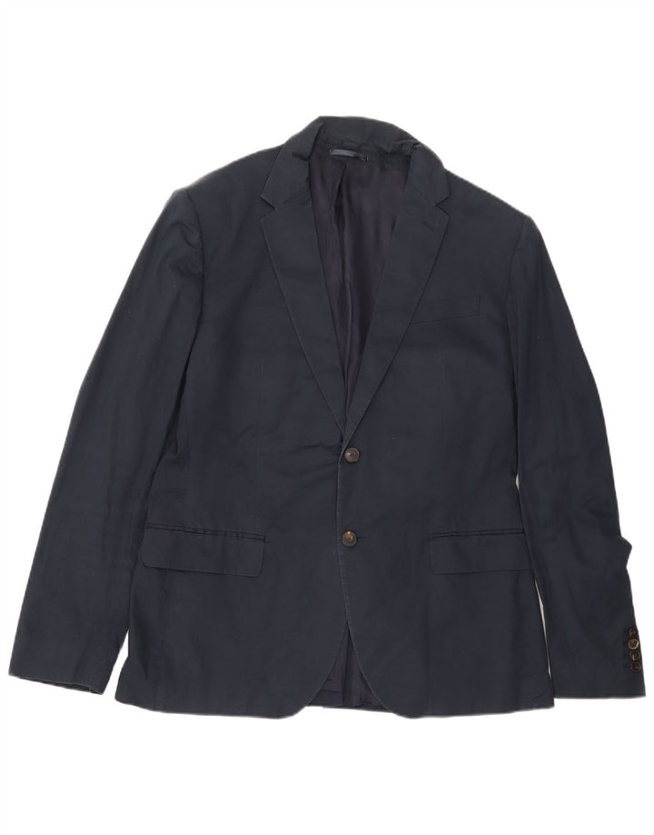 Jachetă pentru bărbați Reiss cu 2 nasturi, UK 42 XL, bumbac bleumarin