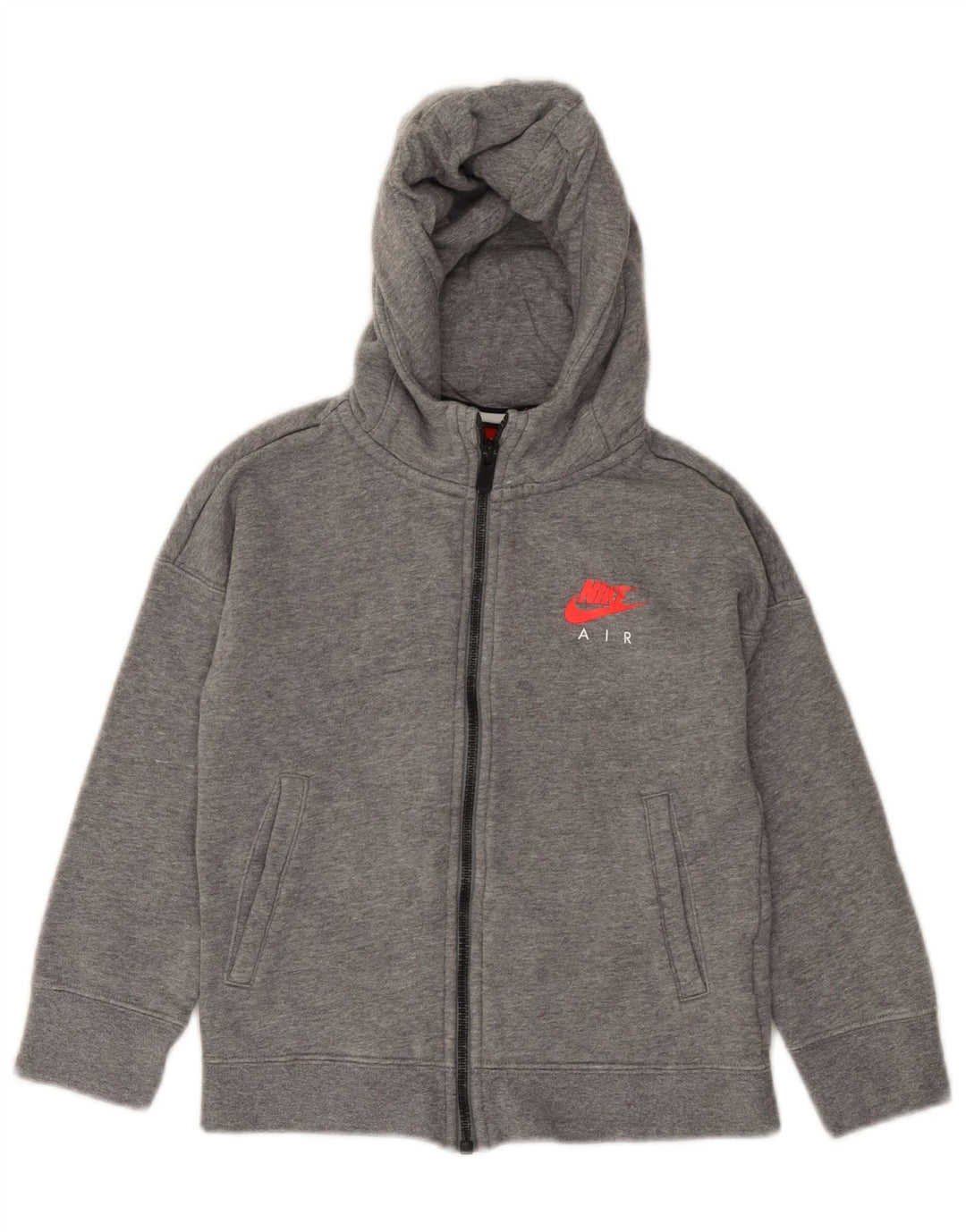 Pulover NIKE Air Zip pentru fete 6-7 ani XS bumbac gri