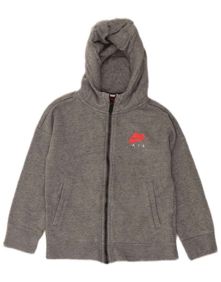 Pulover NIKE Air Zip pentru fete 6-7 ani XS bumbac gri