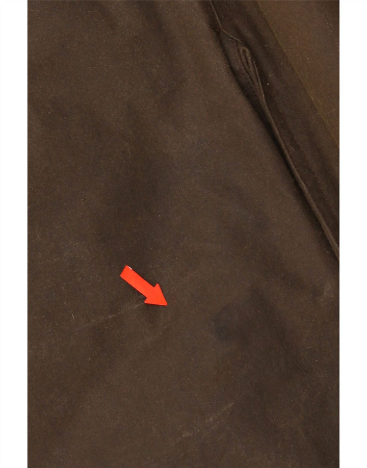 Pardesiu vintage pentru bărbați din bumbac cerat UK 40 mare maro