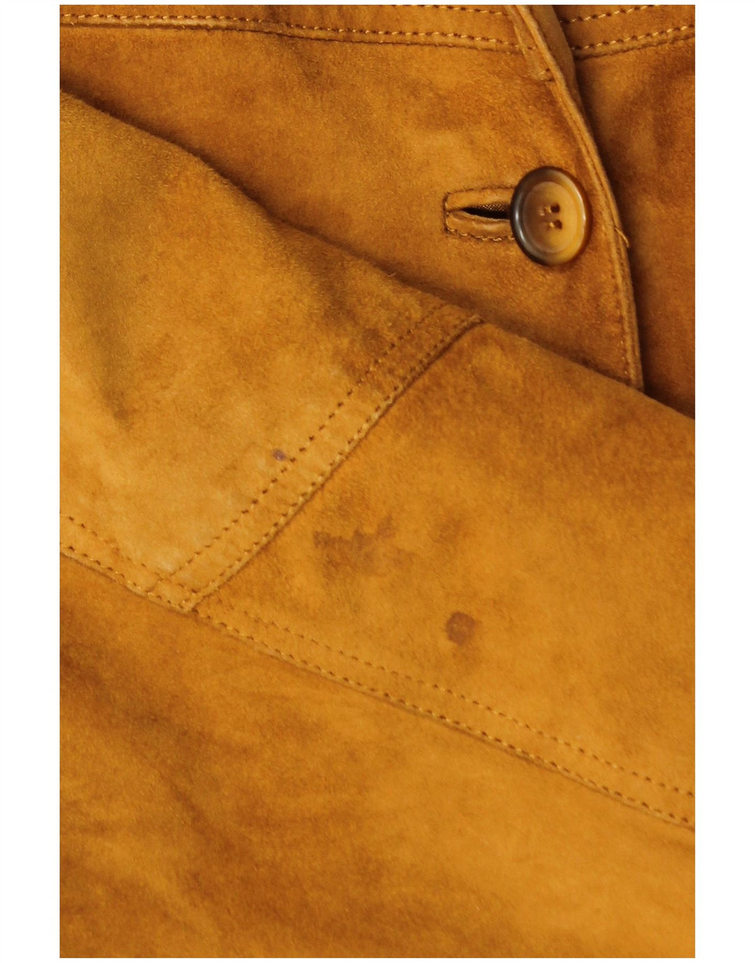 Jacheta de piele intoarsa pentru femei VINTAGE UK 18 XL din piele maro