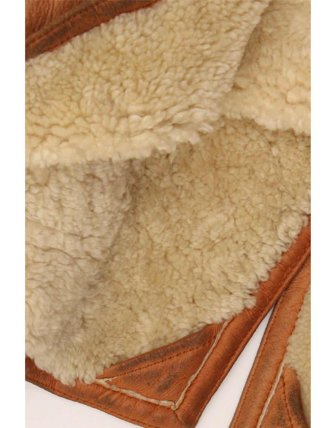 Palton pentru femei Trussardi din shearling UK 18 XL din piele bej