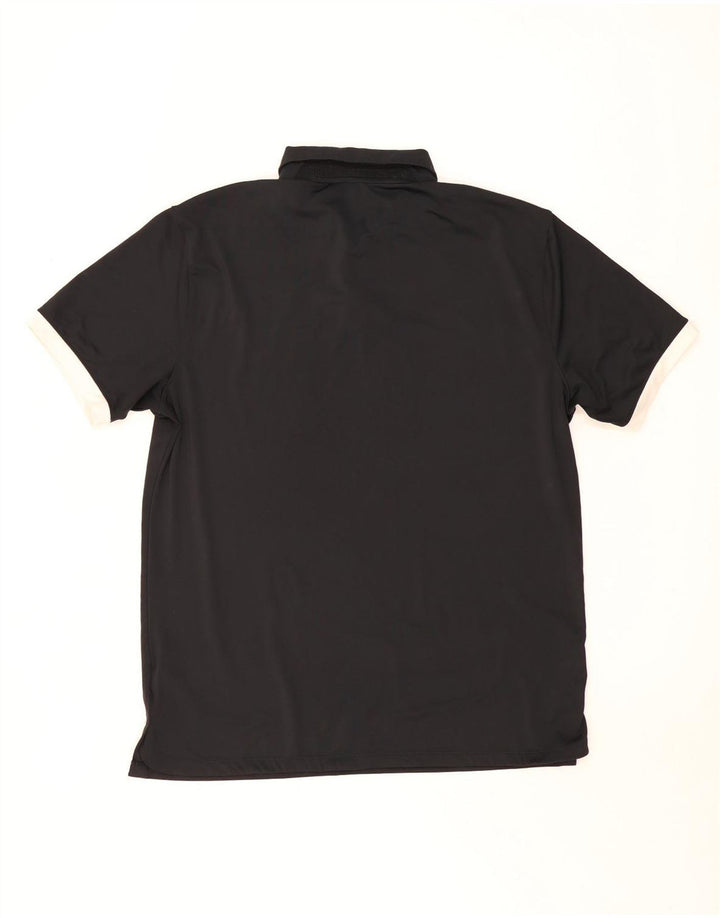 Tricou polo Nike Dri Fit pentru bărbați, poliester mediu negru