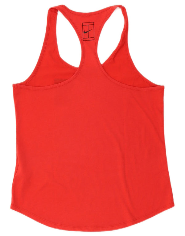 Vestă Nike Dri Fit pentru femei UK 12 Poliester roșu mediu