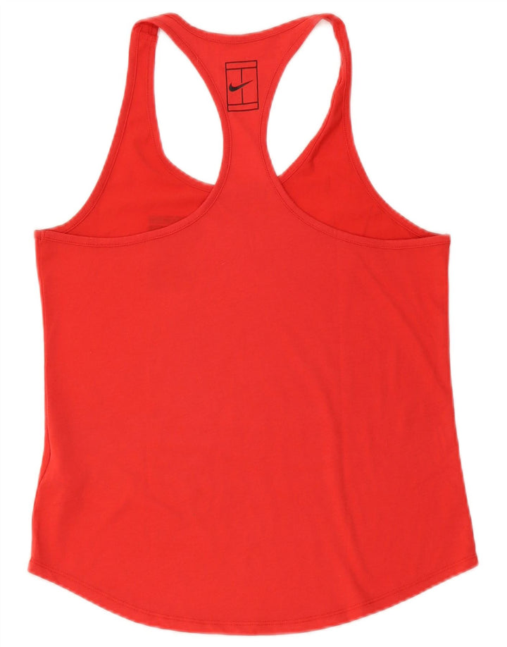 Vestă Nike Dri Fit pentru femei UK 12 Poliester roșu mediu