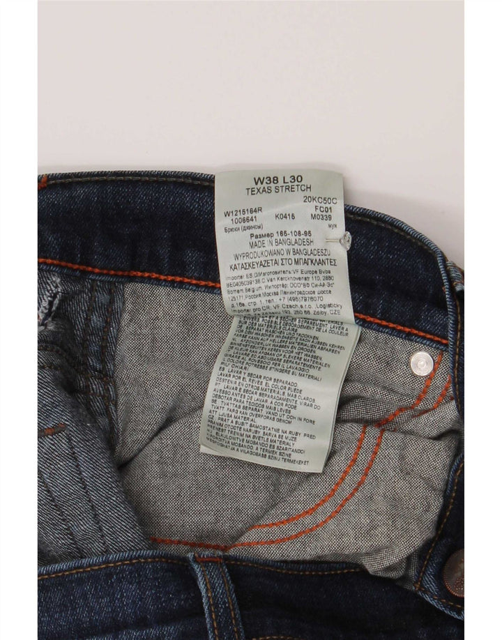 Blugi drepti Wrangler pentru bărbați Texas Stretch W38 L30 Bumbac albastru