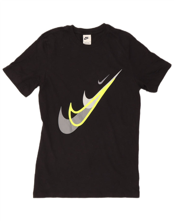 Tricou grafic Nike pentru bărbați Top mic, negru, bumbac