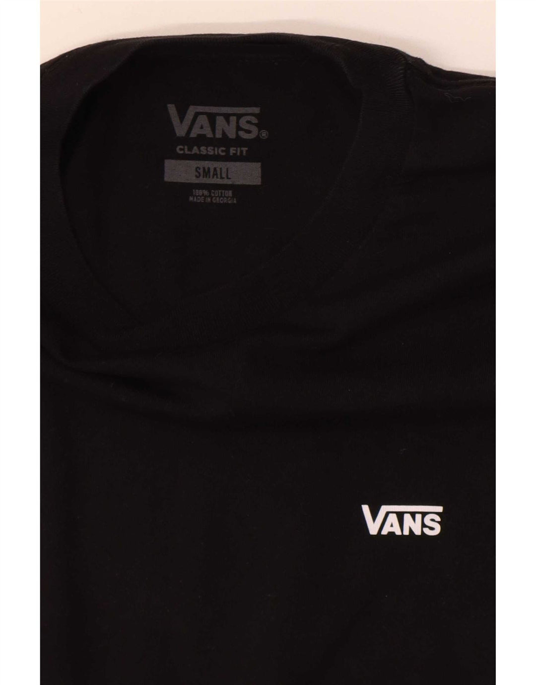 Tricou Vans Classic Fit pentru bărbați Top mic, negru, bumbac