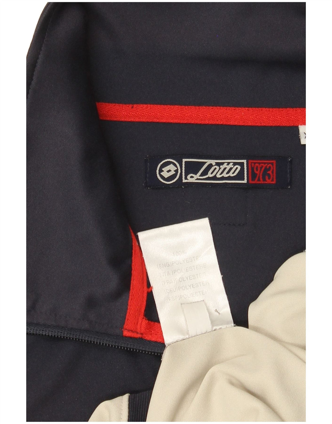 Jachetă de trening pentru bărbați Lotto 2XL, bej, poliester