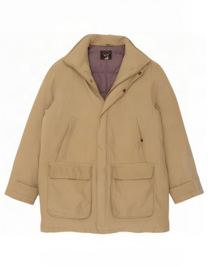 Jachetă căptușită pentru bărbați Paul & Shark UK 40 Large Beige
