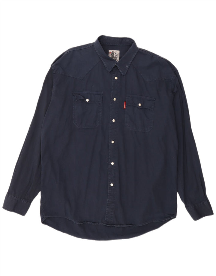 Cămașă pentru bărbați Kantaros 2XL bumbac bleumarin