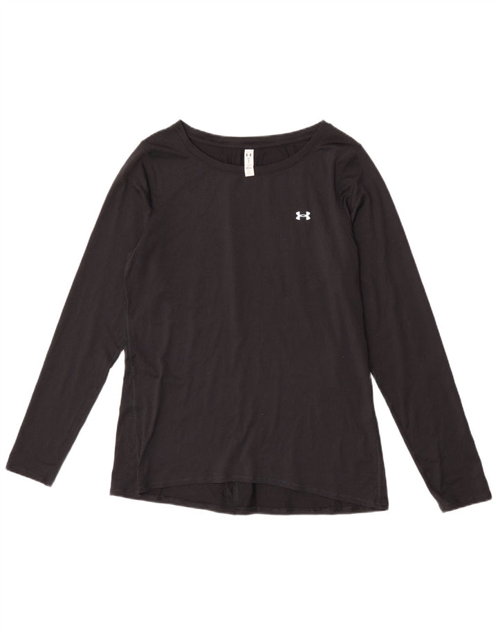 Top cu mânecă lungă Under Armour pentru femei Heat Gear UK 14 Medium Black
