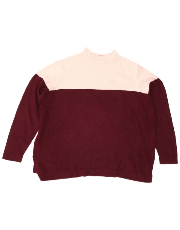 Pulover cu gât țestoasă pentru femei Marks & Spencer UK 20 2XL Bordeaux