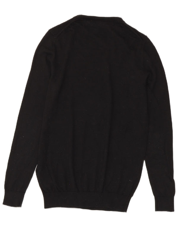 Pulover pentru bărbați Reiss cu gât crew pulover XS Lână neagră