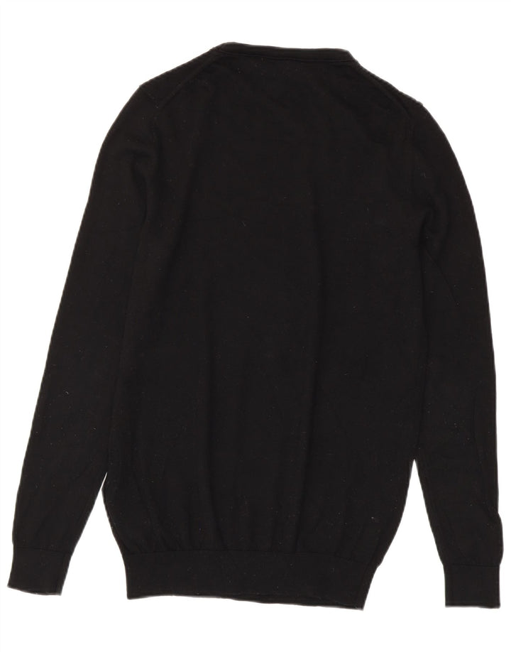 Pulover pentru bărbați Reiss cu gât crew pulover XS Lână neagră