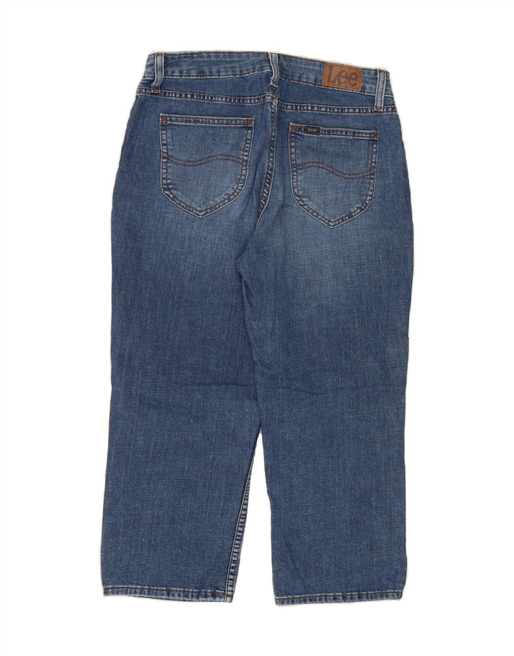 LEE Womens Mid Rise Regular Fit Capri Jeans US 10 Large W30 L22 Blue Vintage Lee and Second-Hand Lee from Messina Hembry 