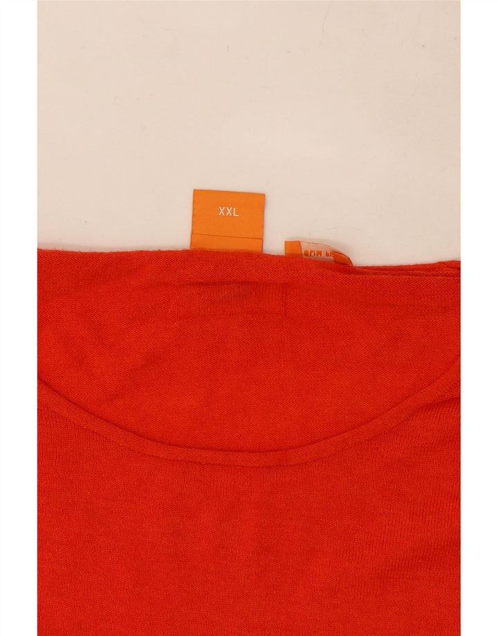 Pulover Hugo Boss pentru bărbați, cu gât crew, 2XL, roșu