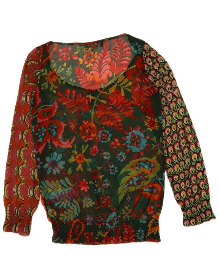 Bluză cu mânecă lungă pentru femei Desigual Top UK 10 Small Multicolor Paisley