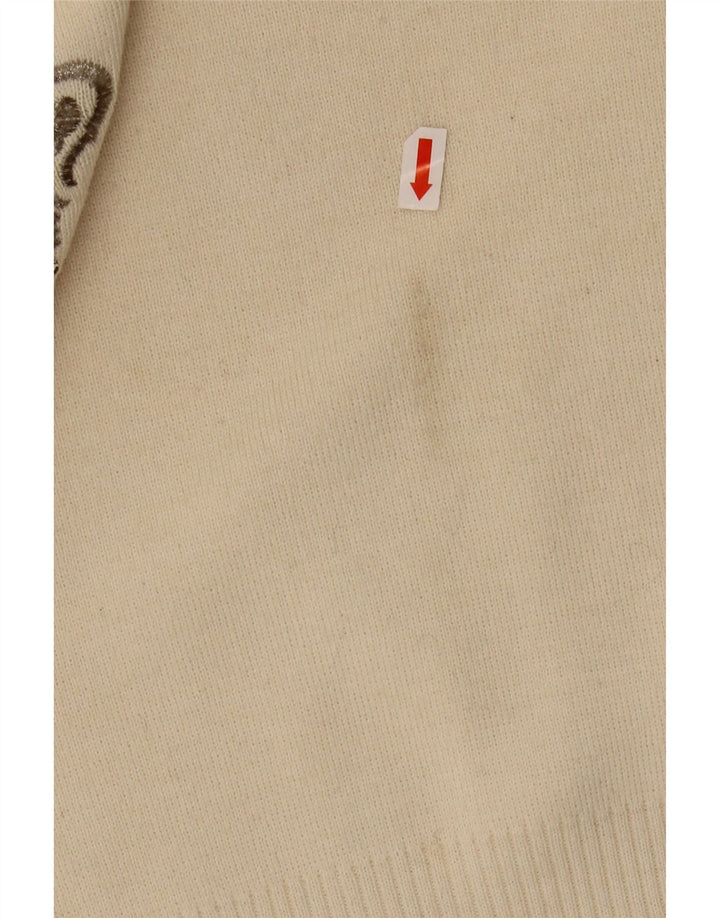 BOGNER Pulover cu gât țestoasă pentru femei UK 16 Lână mare, bej, cachetă