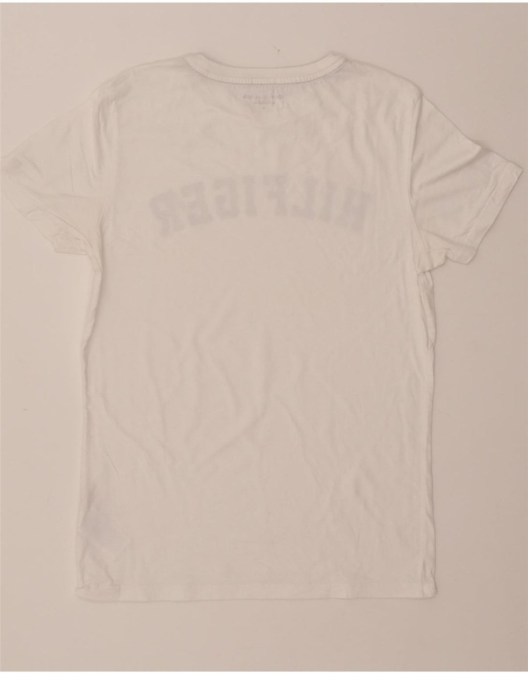 TOMMY HILFIGER Tricou cu grafic pentru femei Top UK 14 Bumbac alb mediu