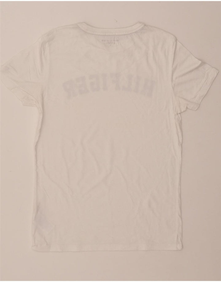TOMMY HILFIGER Tricou cu grafic pentru femei Top UK 14 Bumbac alb mediu