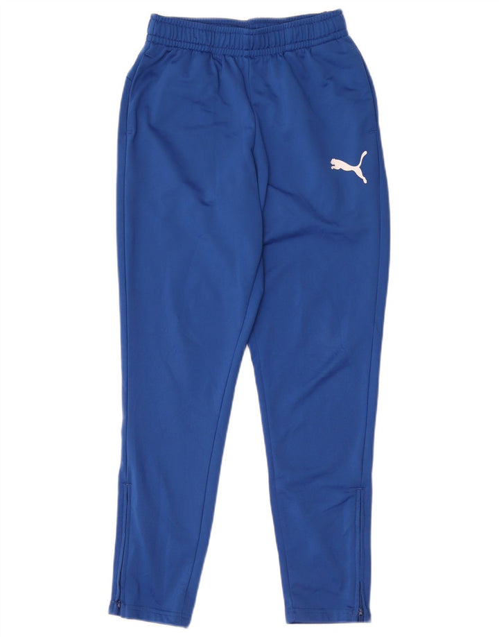 Pantaloni de trening Puma pentru baieti 11-12 ani poliester albastru