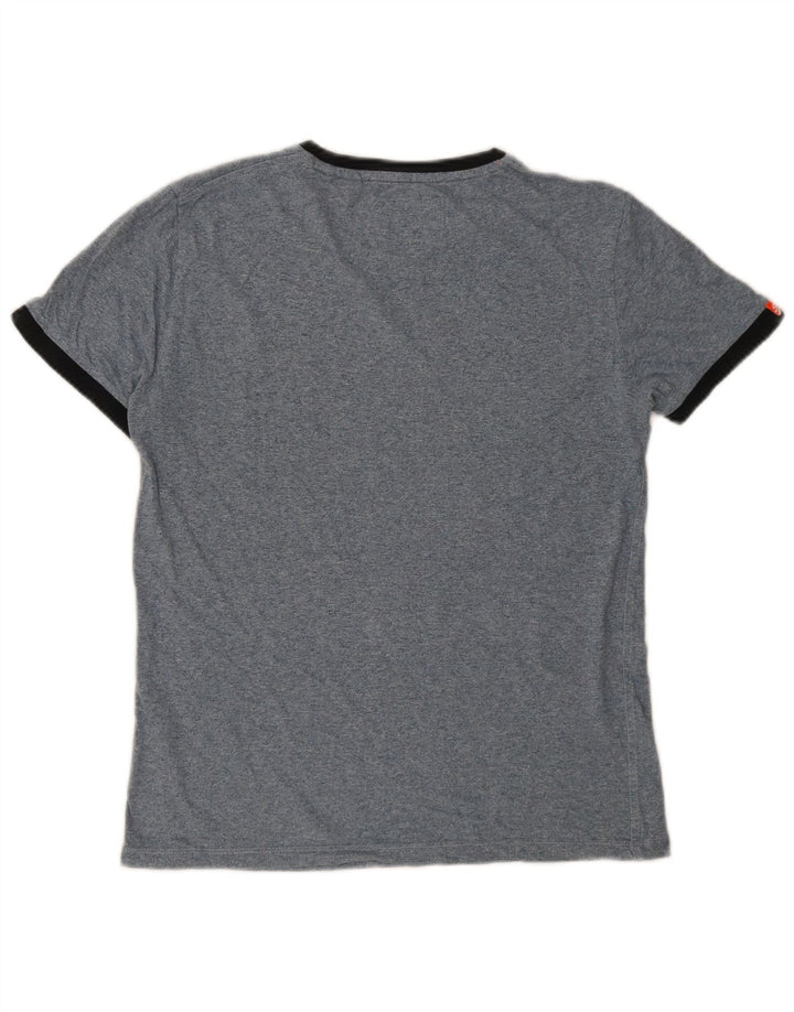 Tricou Superdry pentru bărbați Top Medium Blue Pete Bumbac