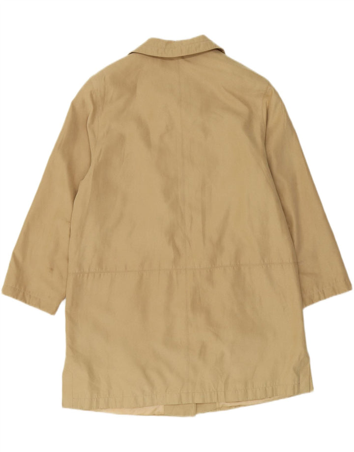 KOHLER & KRENZER Womens Overcoat UK 12 Medium Beige Acetate Vintage Kohler & Krenzer and Second-Hand Kohler & Krenzer from Messina Hembry 