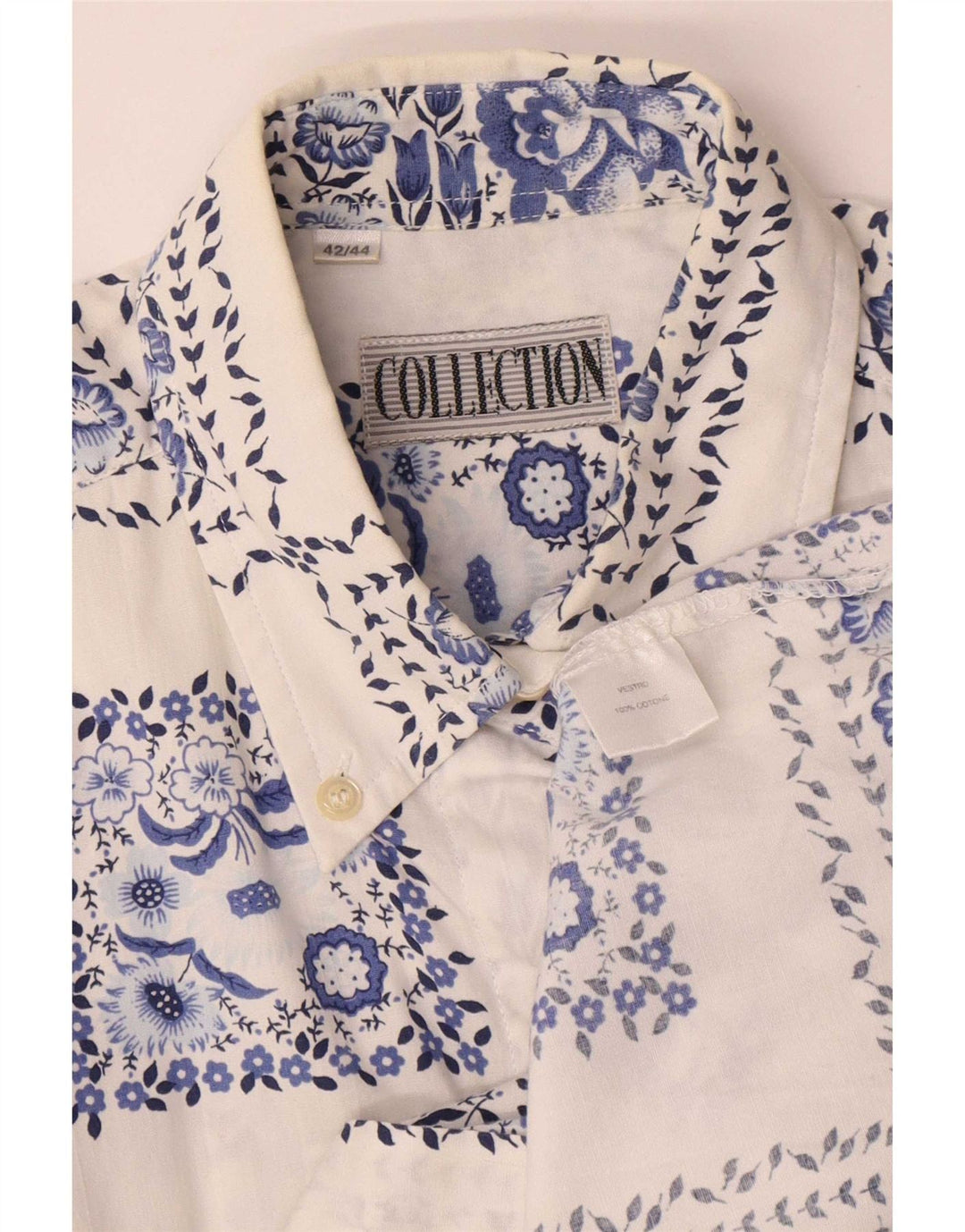 Colecție Cămașă Femei Mărimea 42/44 Mare Bumbac Floral Alb
