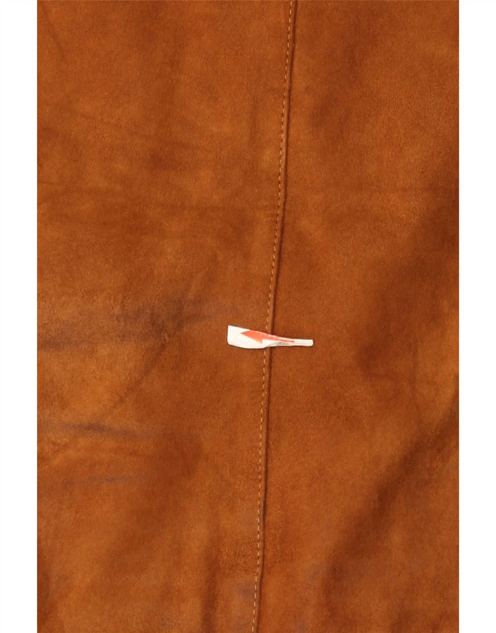 Bomber Vintage pentru bărbați din piele intoarsa IT 52 XL maro