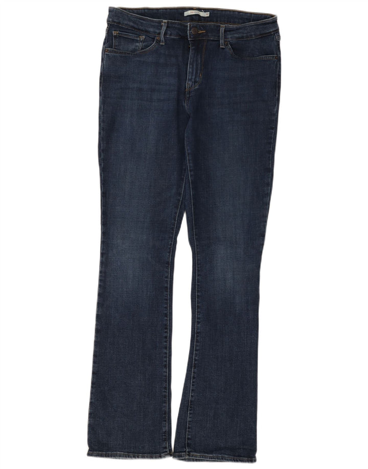Blugi Levi's 715 Bootcut pentru femei W32 L32 bumbac bleumarin
