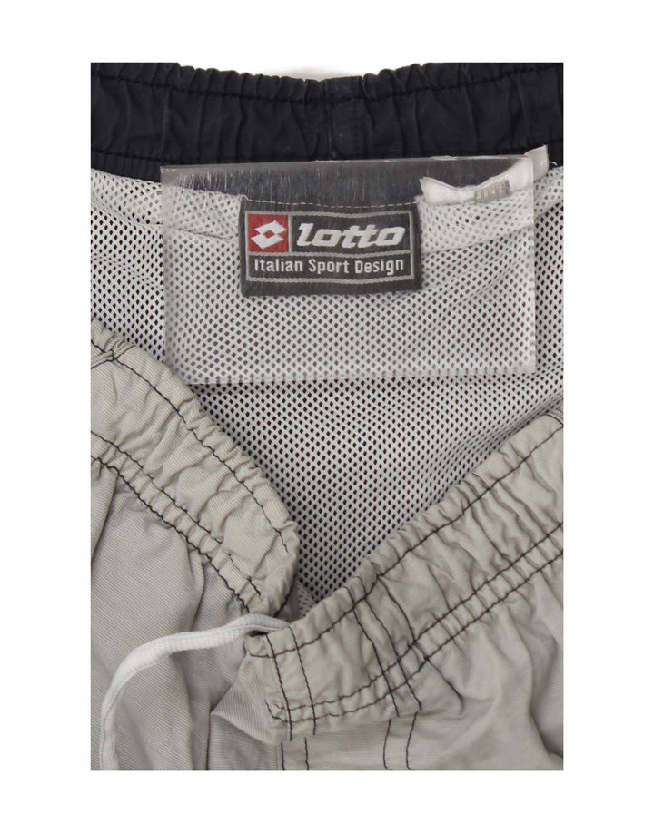 Pantaloni scurți sport LOTTO pentru bărbați, mari, gri, blocuri de culoare