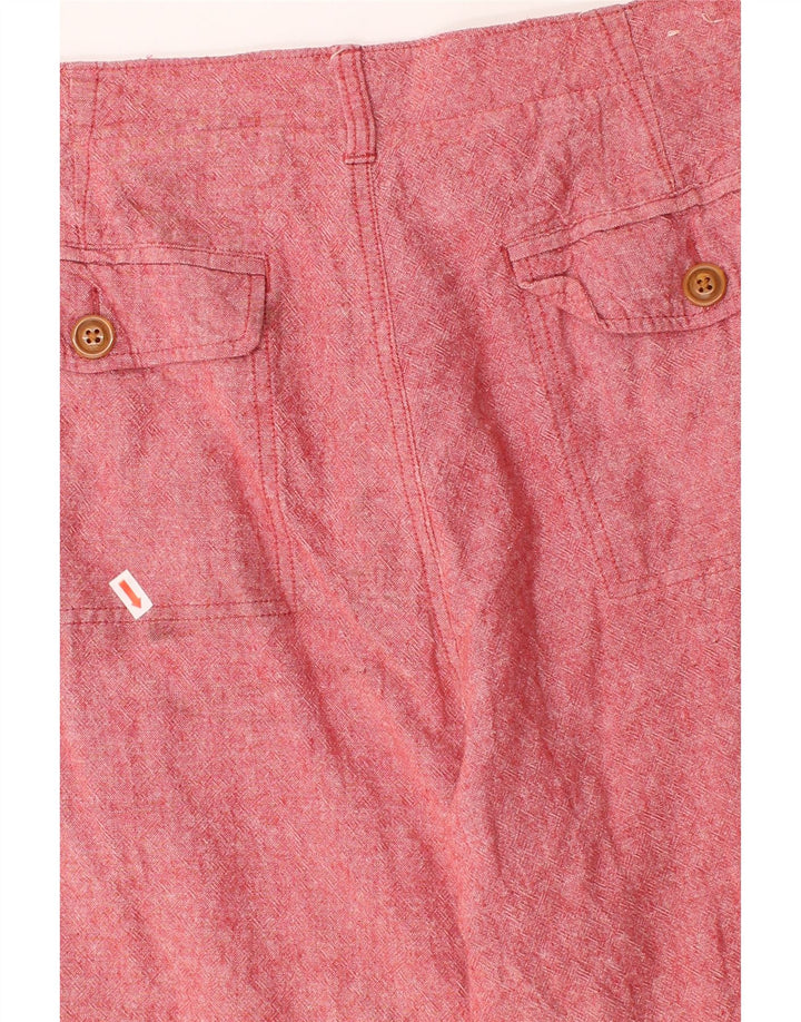 J. CREW Mens Chino Shorts W36 Large Pink Linen Vintage J. Crew and Second-Hand J. Crew from Messina Hembry 