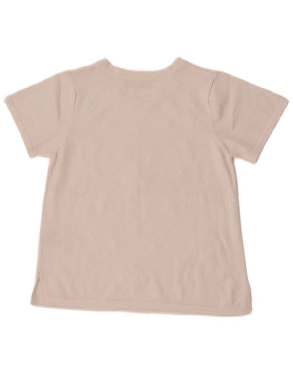 Tricou grafic pentru femei Marks & Spencer Top UK 10 Small White Floral Viscose
