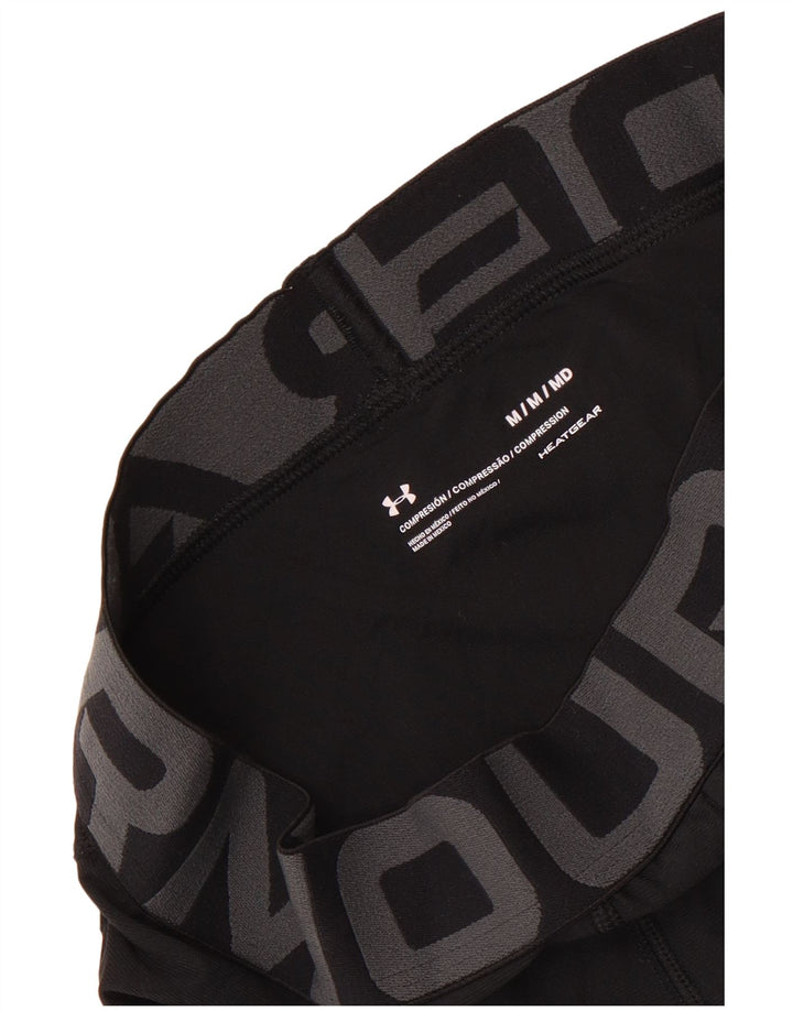 Leggings Capri Under Armour pentru bărbați Heat Gear Graphic, negru mediu