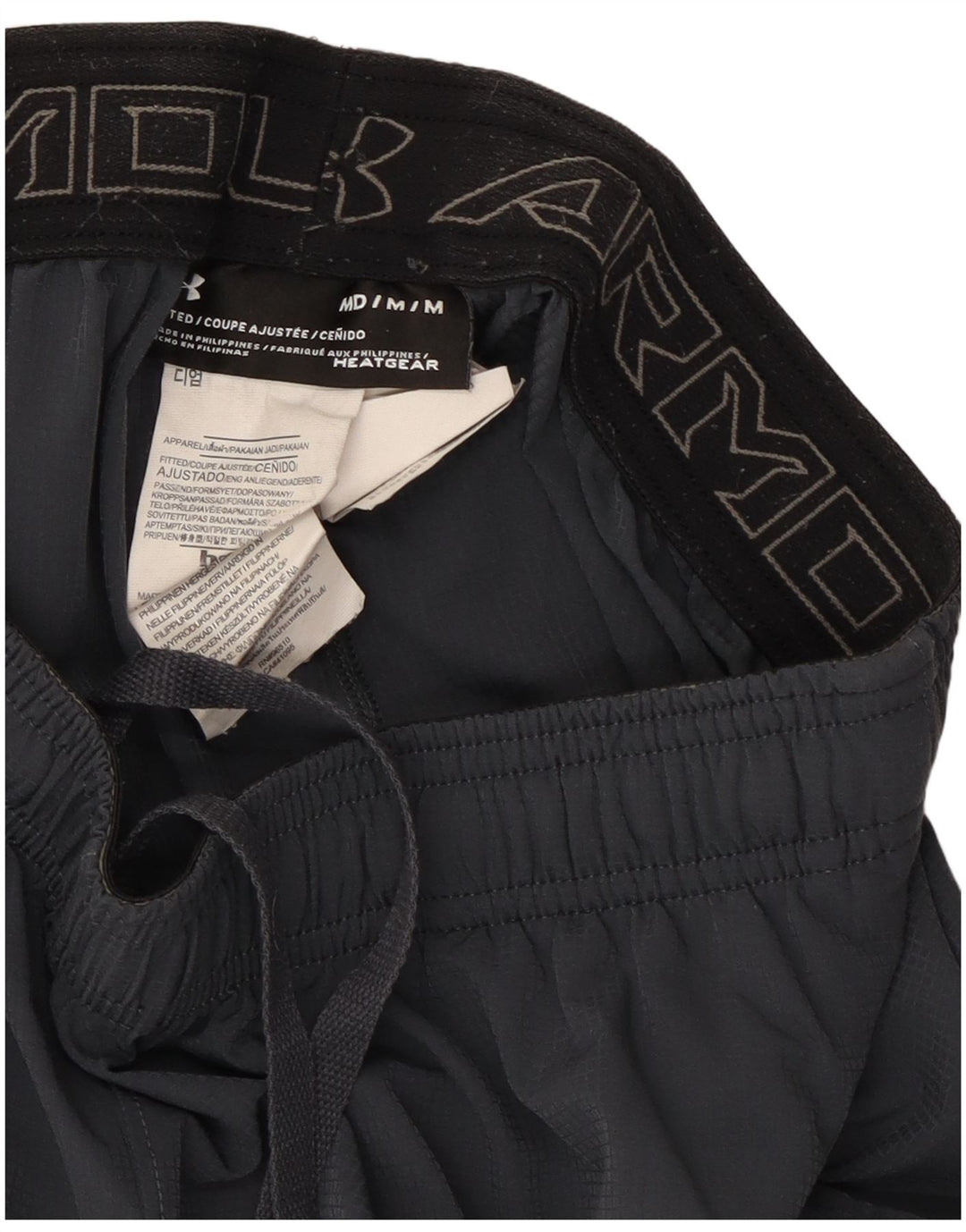 Pantaloni scurți sport Under Armour Heat Gear pentru bărbați, gri mediu, poliester