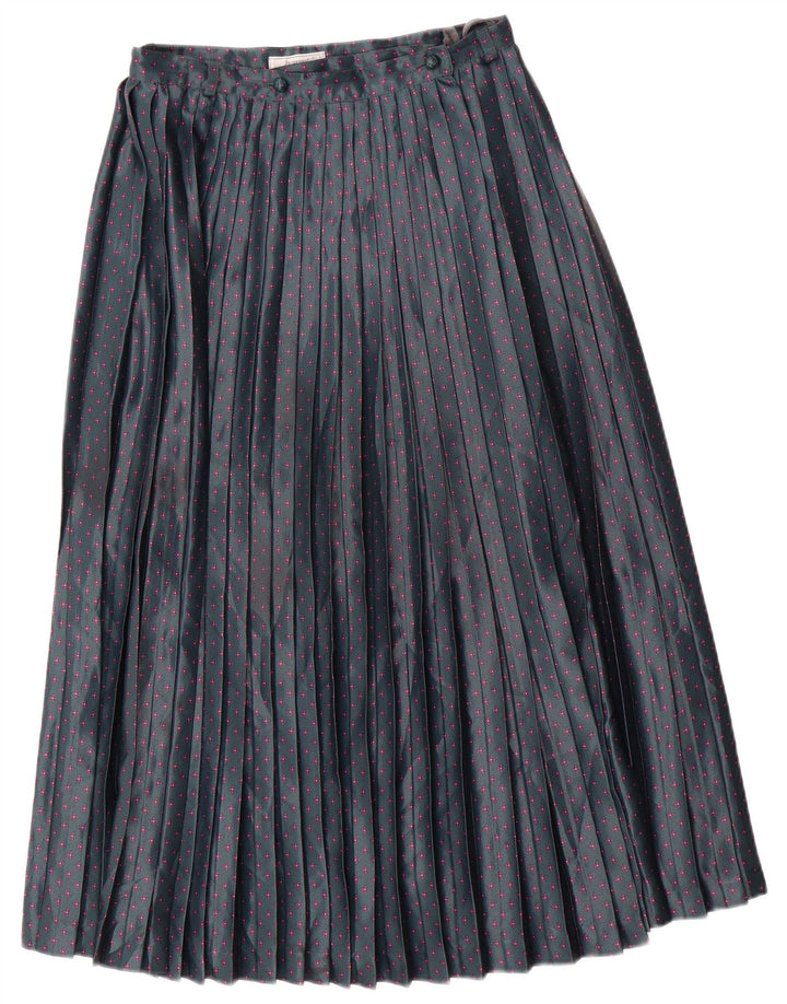 Haupt Fusta plisată cuțit pentru femei W28 Medium Green Floral