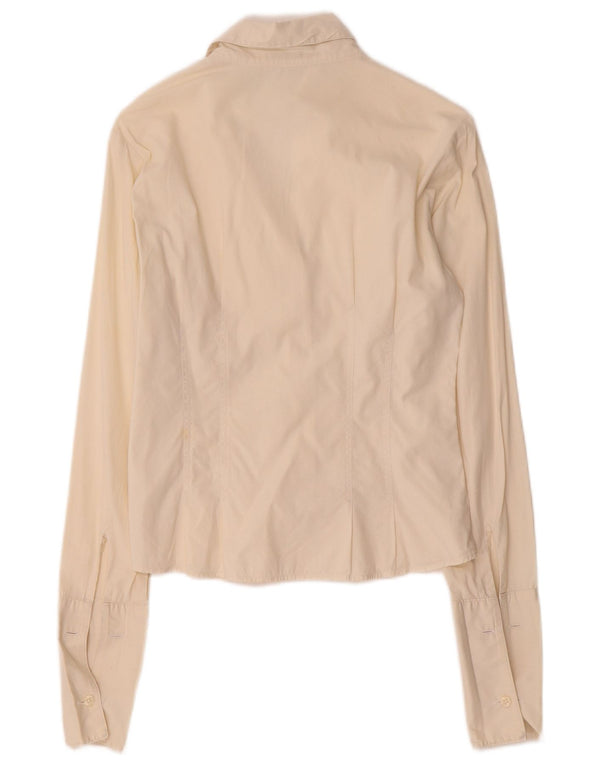 Cămașă formală pentru femei Benetton UK 6 XS bumbac alb