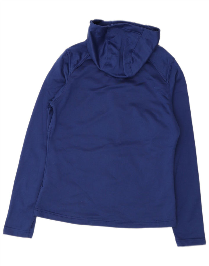 Pulover The North Face pentru femei, cu fermoar, UK 12, poliester albastru mediu