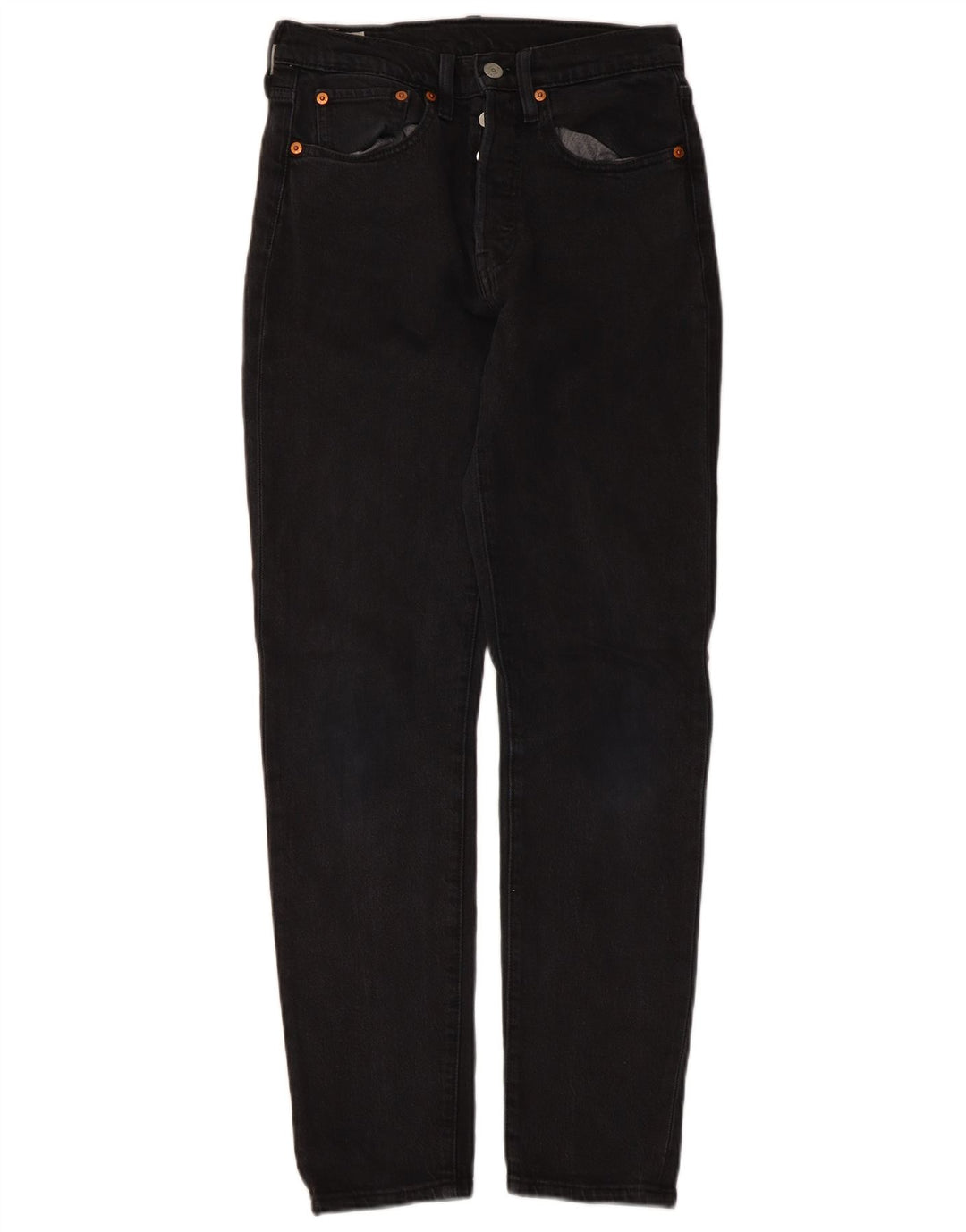 Blugi 501 drepti pentru bărbați Levi's W26 L30 bumbac negru
