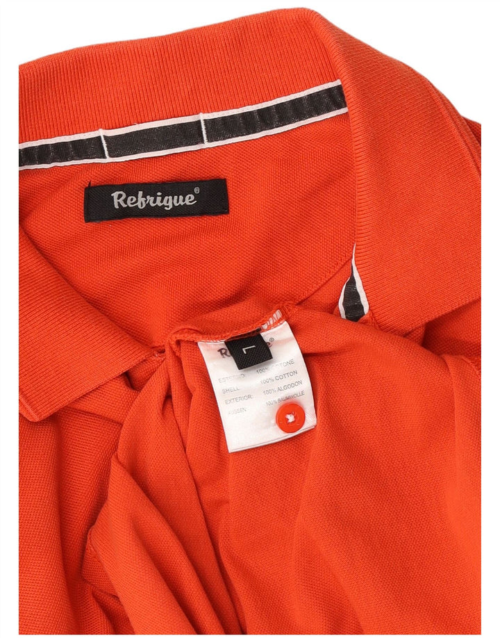 Tricou polo pentru bărbați Refrigue, bumbac portocaliu mare